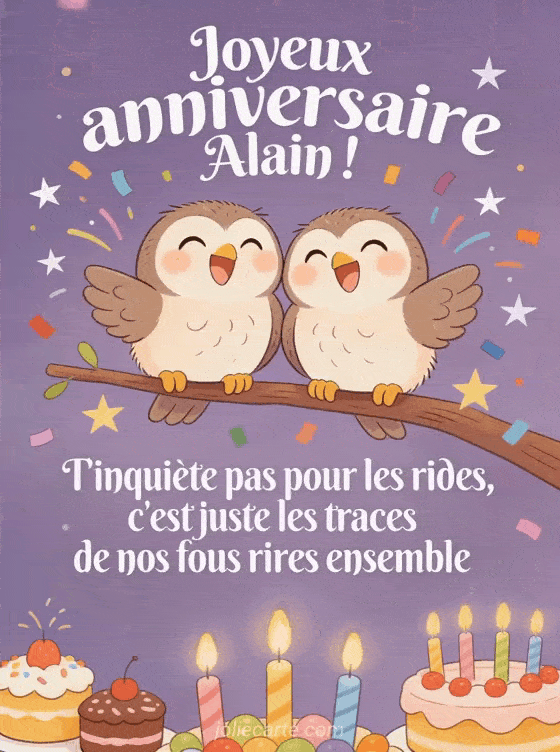 Joyeux anniversaire Alain - Joyeux anniversaire alain rigolo