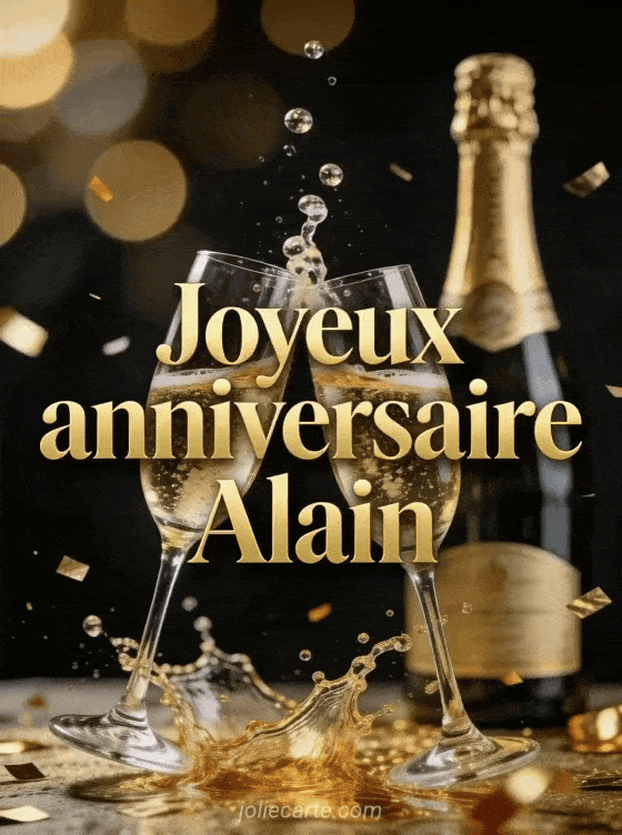 Joyeux anniversaire Alain - Alain champagne