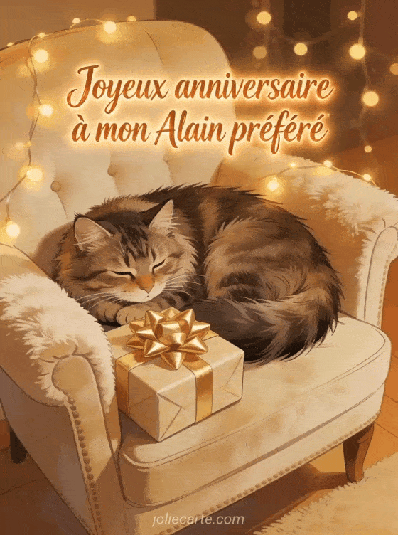 Joyeux anniversaire Alain - Carte joyeux anniversaire alain