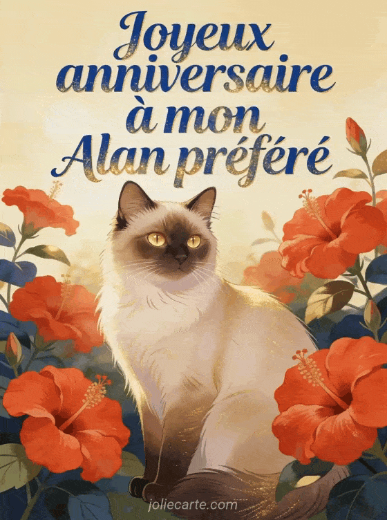 Joyeux anniversaire Alan - Joyeux anniversaire alan bisous