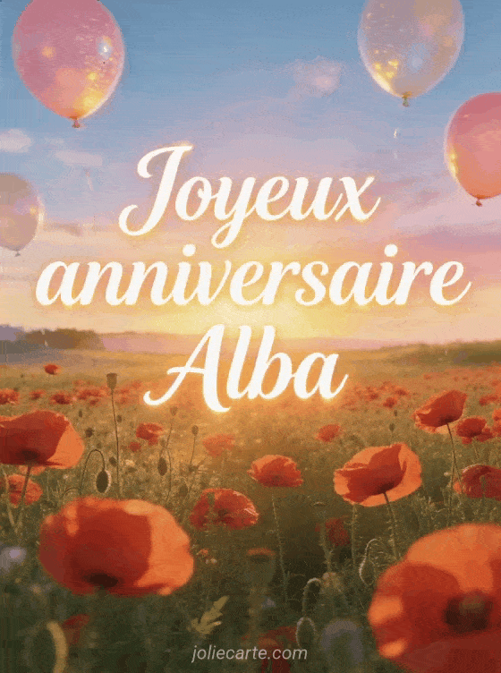 Joyeux anniversaire Alba - Joyeux anniversaire alba image