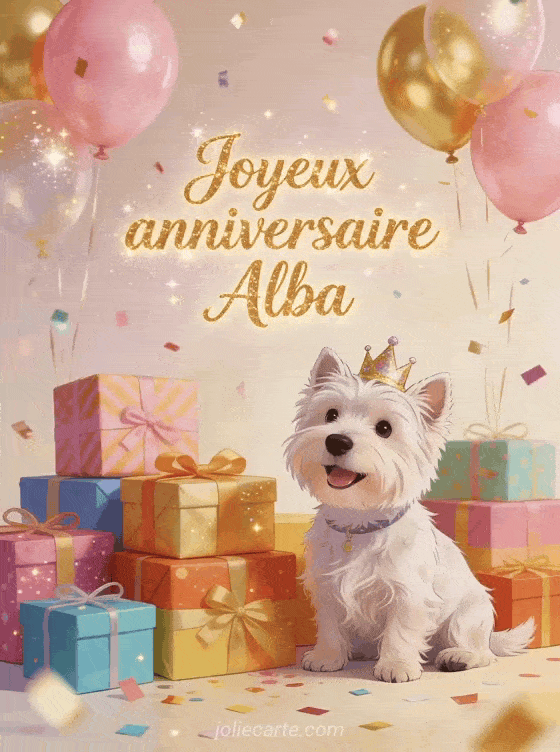 Joyeux anniversaire Alba - Joyeux anniversaire alba gif anime