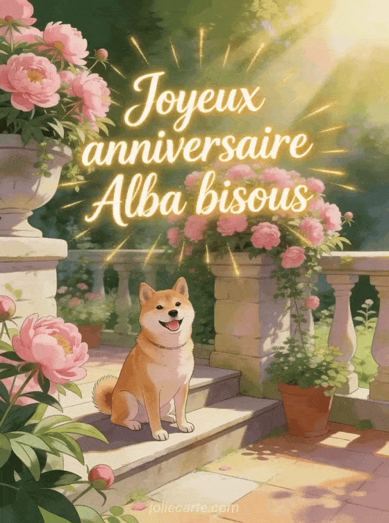 Joyeux anniversaire Alba - Joyeux anniversaire alba bisous