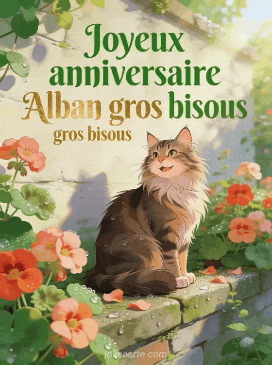 Joyeux anniversaire Alban - Joyeux anniversaire alban gros bisous