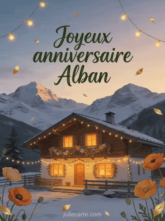 Joyeux anniversaire Alban - Joyeux anniversaire alban image