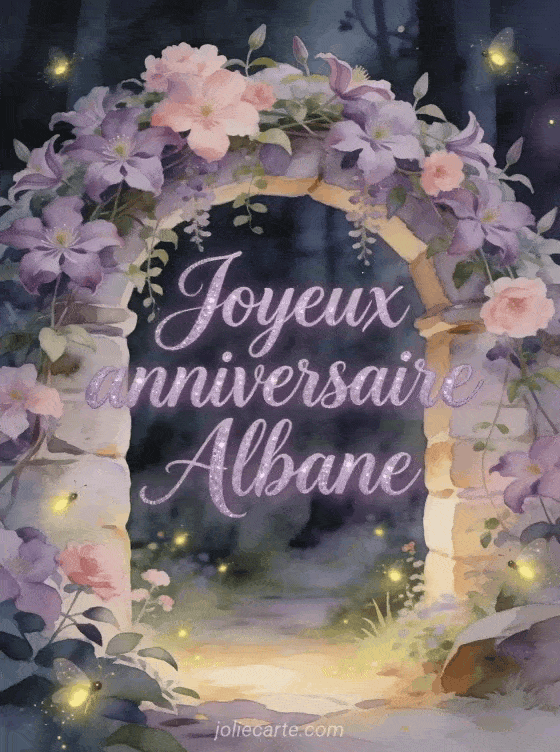 Joyeux anniversaire Albane - Joyeux anniversaire albane gif anime