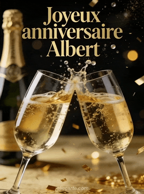 Joyeux anniversaire Albert - Albert champagne