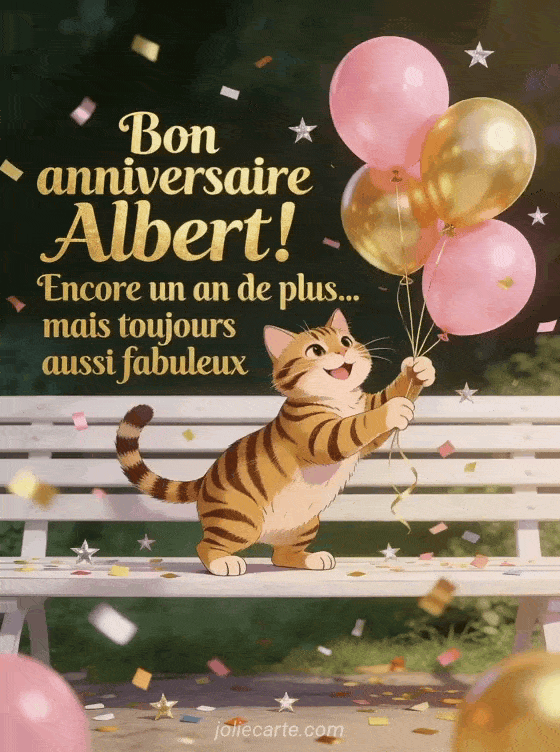 Joyeux anniversaire Albert - Bon anniversaire albert