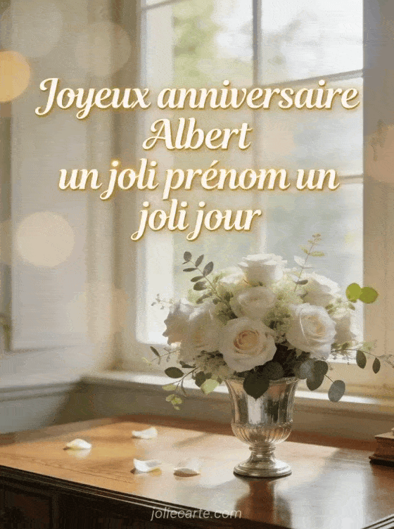 Joyeux anniversaire Albert - Joyeux anniversaire albert fleurs