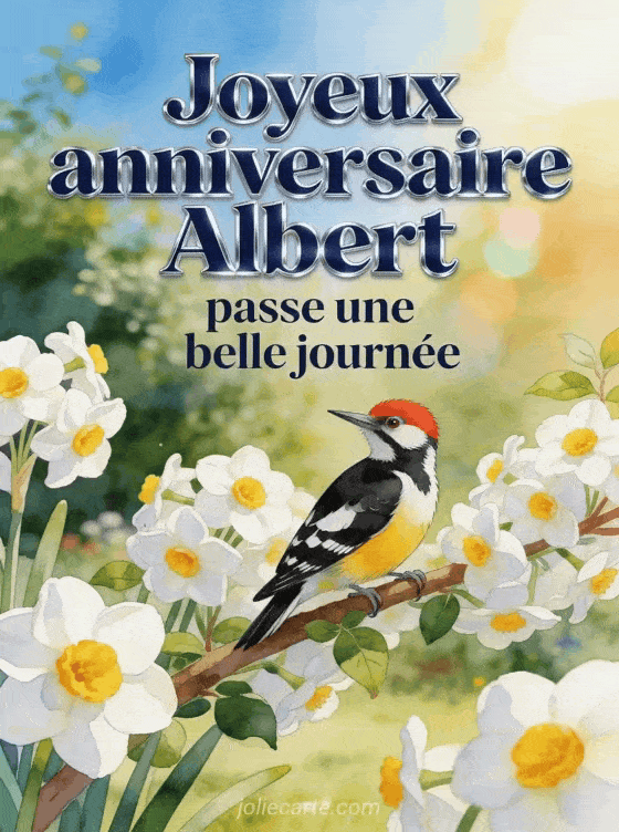 Joyeux anniversaire Albert - Carte joyeux anniversaire albert