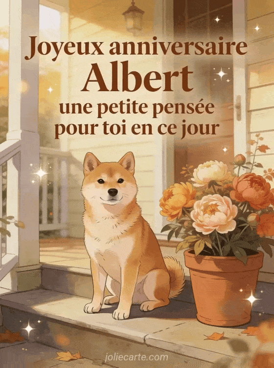 Joyeux anniversaire Albert - Carte joyeux anniversaire albert gratuite
