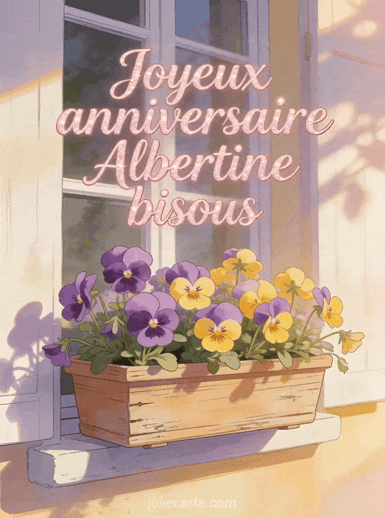 Joyeux anniversaire Albertine - Joyeux anniversaire albertine bisous