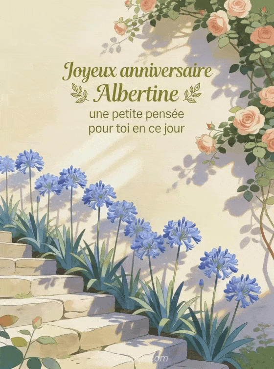 Joyeux anniversaire Albertine - Joyeux anniversaire albertine gif anime