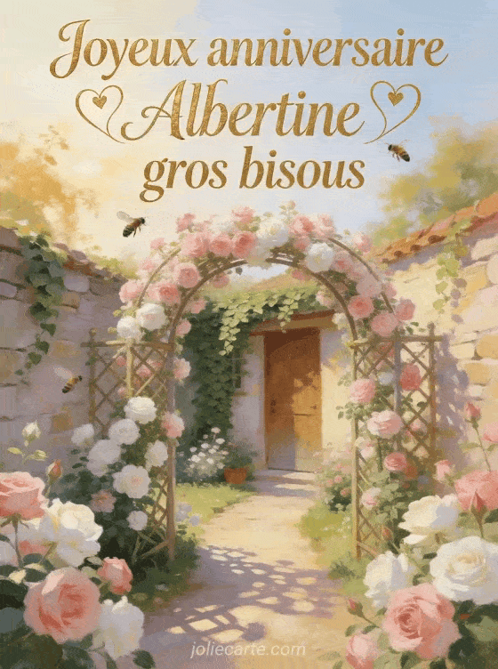 Joyeux anniversaire Albertine - Joyeux anniversaire albertine gros bisous