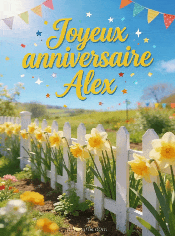 Joyeux anniversaire Alex - Joyeux anniversaire alex fleurs