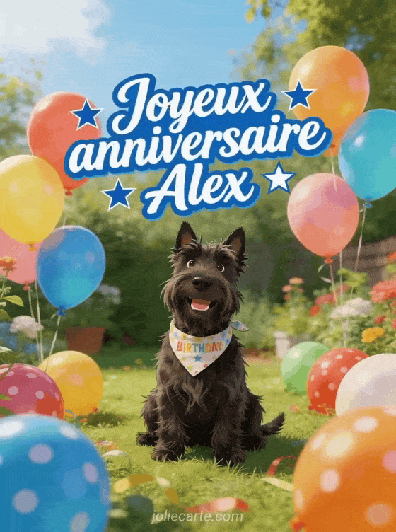 Joyeux anniversaire Alex - Carte joyeux anniversaire alex gratuite