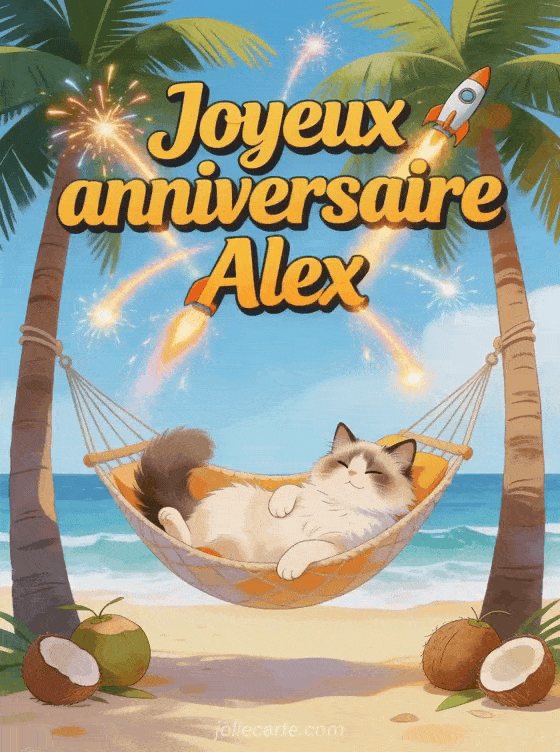Joyeux anniversaire Alex - Joyeux anniversaire alex gif anime