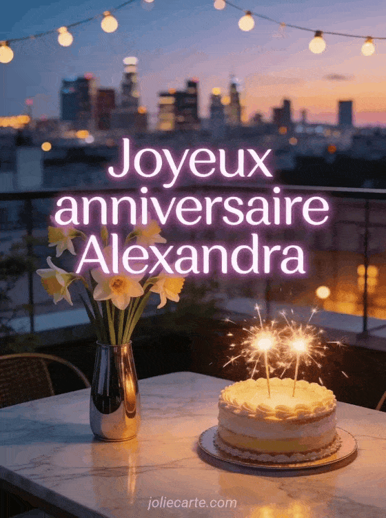 Joyeux anniversaire Alexandra - Joyeux anniversaire alexandra gif anime