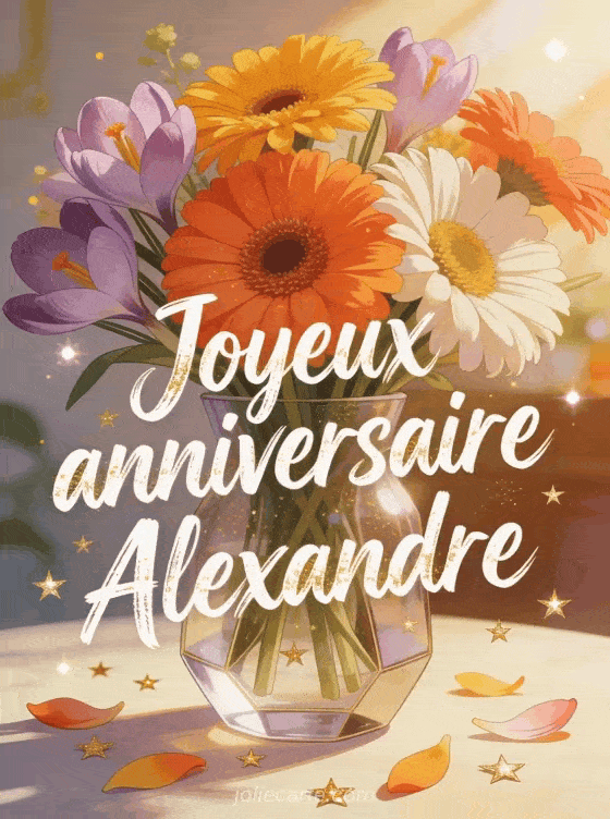 Joyeux anniversaire Alexandre - Joyeux anniversaire alexandre fleurs