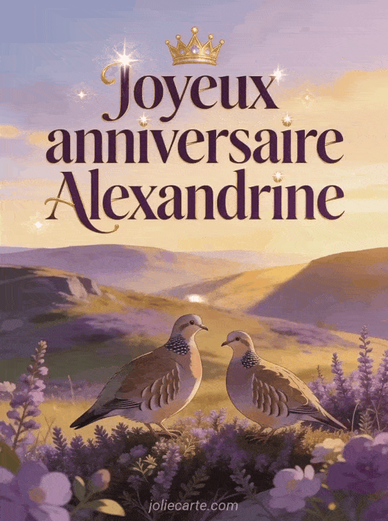 Joyeux anniversaire Alexandrine - Joyeux anniversaire alexandrine image