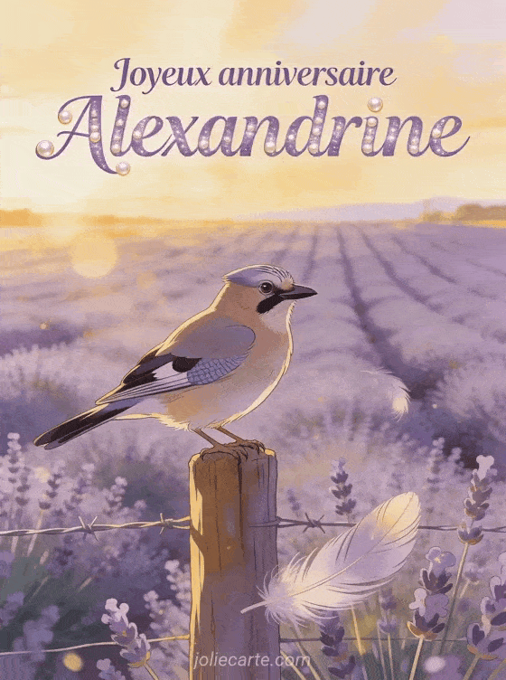 Joyeux anniversaire Alexandrine - Carte joyeux anniversaire alexandrine gratuite