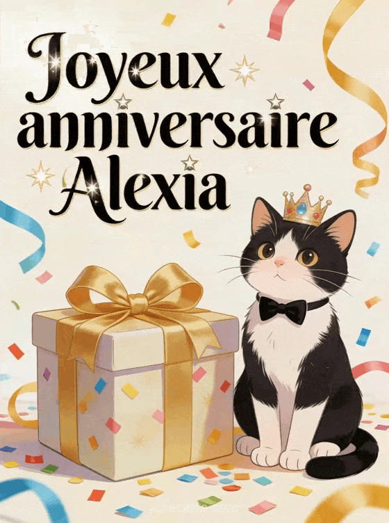 Joyeux anniversaire Alexia - Carte joyeux anniversaire alexia
