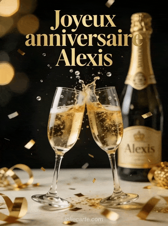 Joyeux anniversaire Alexis - Joyeux anniversaire alexis champagne