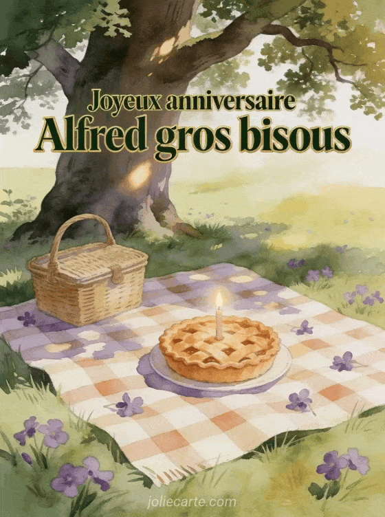 Joyeux anniversaire Alfred - Joyeux anniversaire alfred gros bisous