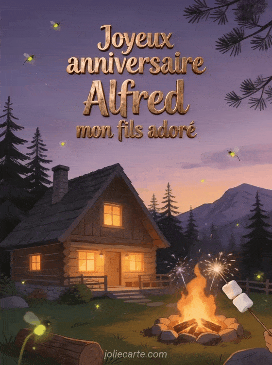 Joyeux anniversaire Alfred - Joyeux anniversaire alfred mon fils