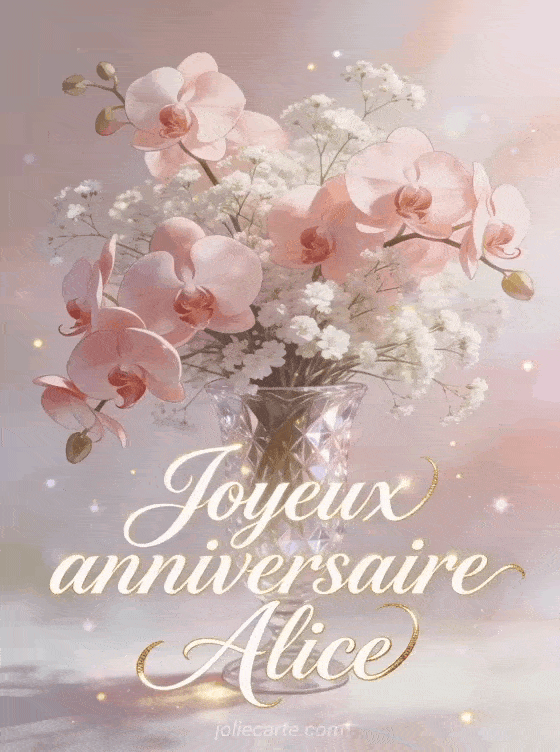 Joyeux anniversaire Alice - Joyeux anniversaire alice fleurs