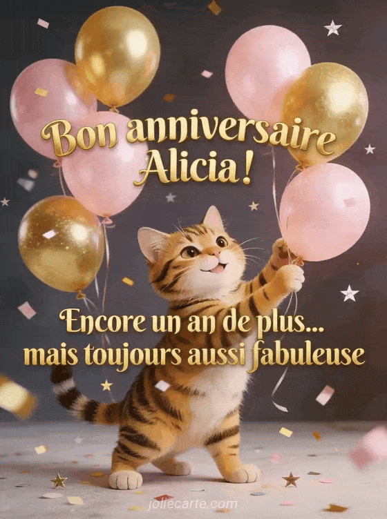Joyeux anniversaire Alicia - Bon anniversaire alicia