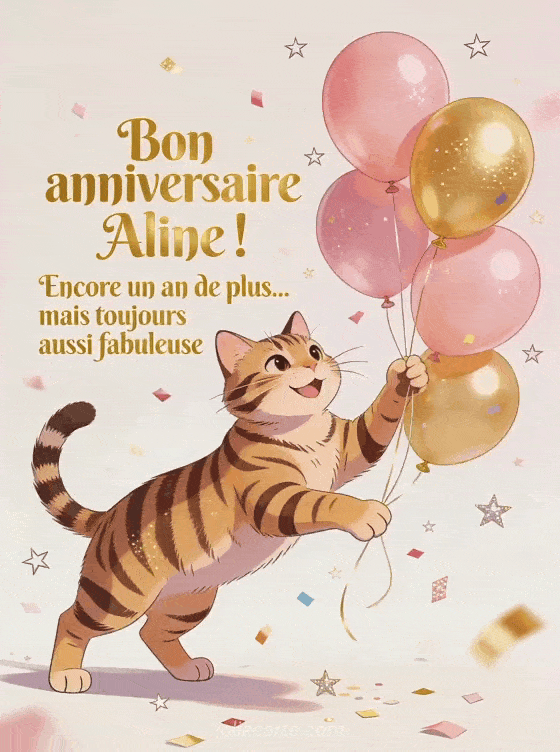 Joyeux anniversaire Aline - Bon anniversaire aline