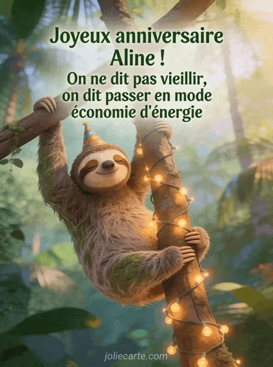 Joyeux anniversaire Aline - Aline humour