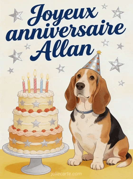 Joyeux anniversaire Allan - Carte joyeux anniversaire allan