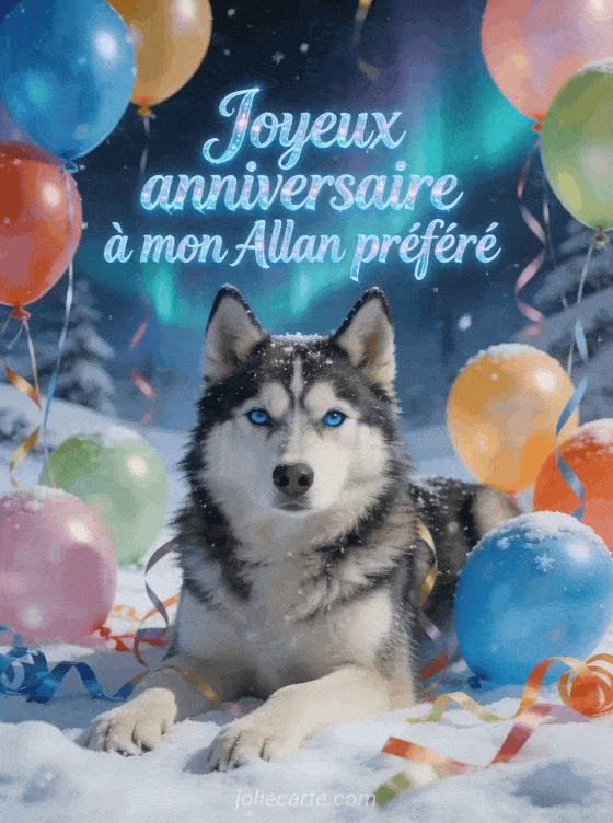 Joyeux anniversaire Allan - Carte joyeux anniversaire allan gratuite