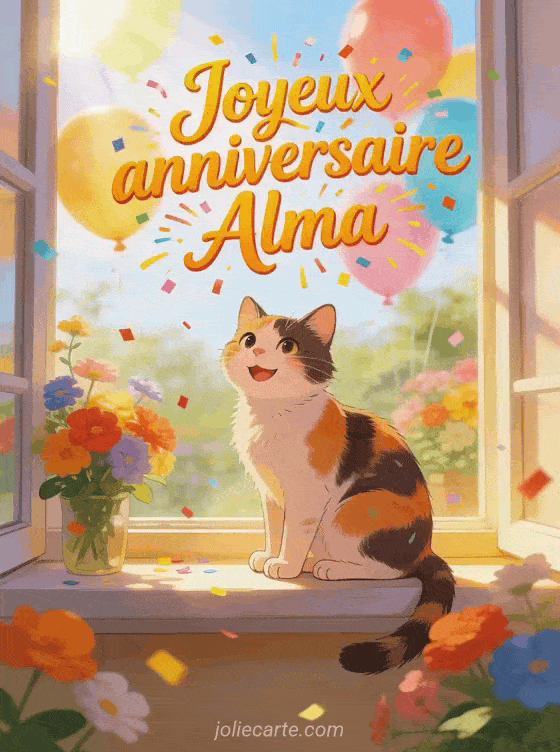 Joyeux anniversaire Alma - Joyeux anniversaire alma gif anime