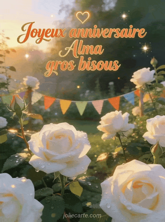 Joyeux anniversaire Alma - Joyeux anniversaire alma gros bisous