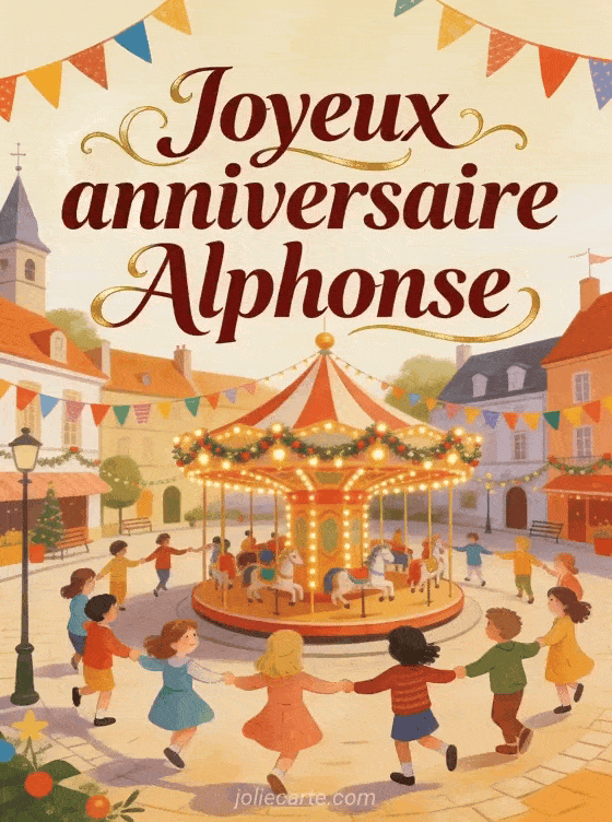Joyeux anniversaire Alphonse - Carte joyeux anniversaire alphonse