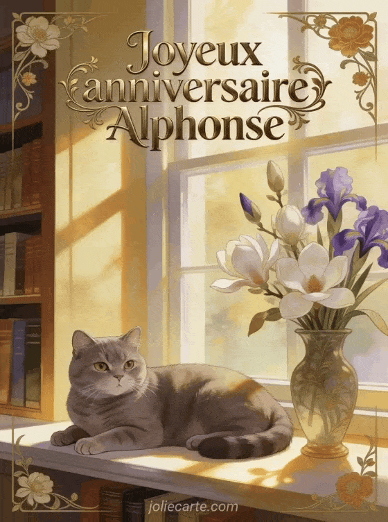 Joyeux anniversaire Alphonse - Joyeux anniversaire alphonse fleurs