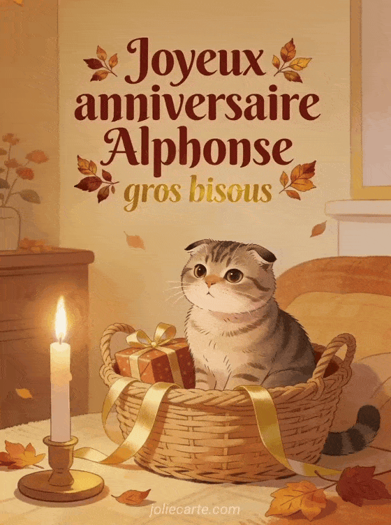 Joyeux anniversaire Alphonse - Joyeux anniversaire alphonse gros bisous