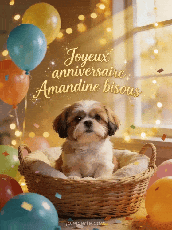 Joyeux anniversaire Amandine - Joyeux anniversaire amandine bisous