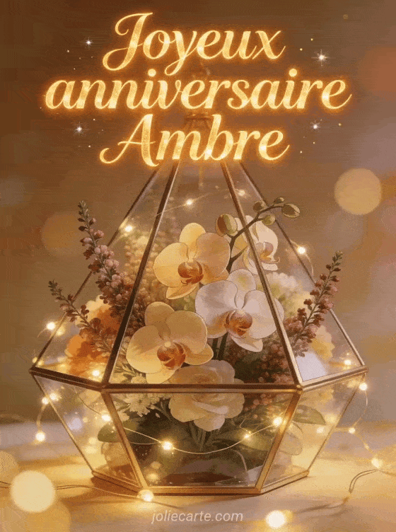 Joyeux anniversaire Ambre - Joyeux anniversaire ambre fleurs