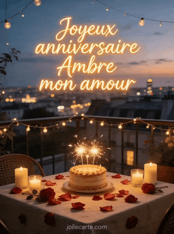 Joyeux anniversaire Ambre - Joyeux anniversaire ambre mon amour
