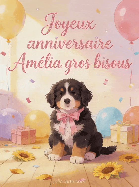 Joyeux anniversaire Amélia - Joyeux anniversaire amelia gros bisous