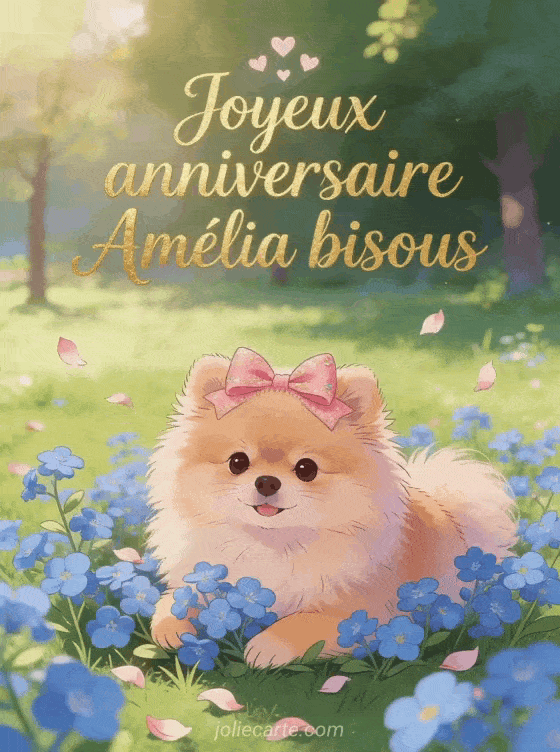 Joyeux anniversaire Amélia - Joyeux anniversaire amelia bisous