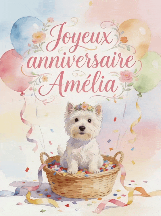Joyeux anniversaire Amélia - Joyeux anniversaire amelia image