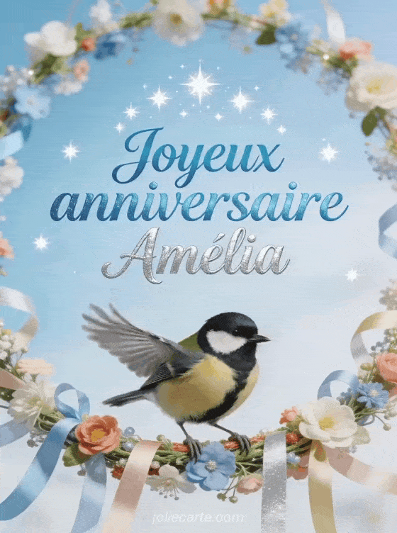 Joyeux anniversaire Amélia - Joyeux anniversaire amelia gif anime