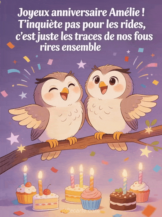 Joyeux anniversaire Amelie - Amelie rigolo
