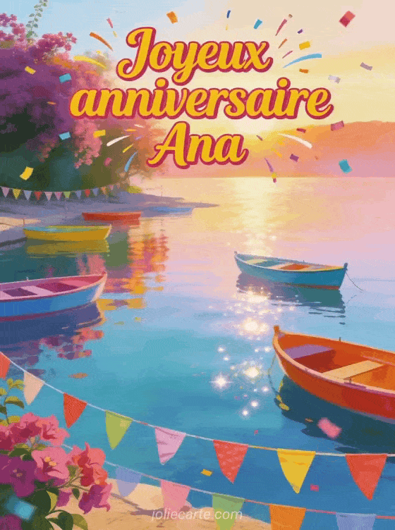 Joyeux anniversaire Ana - Carte joyeux anniversaire ana gratuite