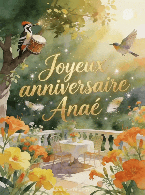 Joyeux anniversaire Anaé - Carte joyeux anniversaire anae